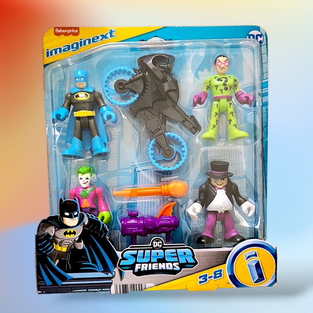 Fisher-Price Imaginext Super Friends Figure Set with Blue and Green